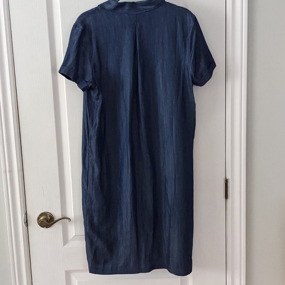 Fig Clothing SOY Dress blue denim tencel size Medium T6 - Picture 7 of 11